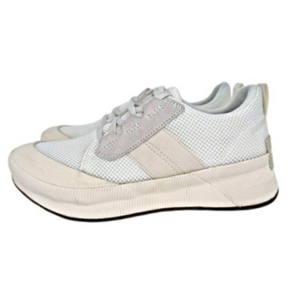 Sorel Out N About III Low Sneakers Womens 8.5 Sea Salt Chalk Mesh NL4860-125